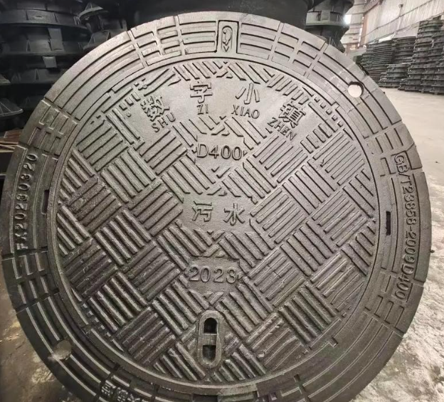 下花园球墨铸铁防沉降井盖展示